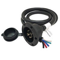 Parkworld 79759 NEMA L21-30 Port Plug Assembly Power Inlet NEMA L21-30P Molded with 10AWG Power Cord 6FT