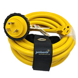 Parkworld 691975 RV Pigtail Shore Power 30A Male L5-30P to 5-15R Female 15A Dogbone Adapter Power Cord Twist Lock L5-30P Male to 5-15R Female