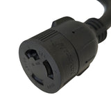 Parkworld 885132 NEMA L6-20P to L6-30R Adapter Cord 20 AMP Twist Lock L6-20 Plug Male to Locking 30 Amp L6-30 Receptacle Female