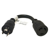 Parkworld 885132 NEMA L6-20P to L6-30R Adapter Cord 20 AMP Twist Lock L6-20 Plug Male to Locking 30 Amp L6-30 Receptacle Female