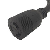 Parkworld 885163 Adapter Power Cord 15 AMP 6-15 Plug to Twist Lock 20 AMP L6-20 Receptacle