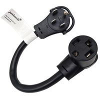 Parkworld 886658 NEMA 14 Series AC Adapter Cord, RV 14-50P to Dryer 14-30R, 4 Prong, 125V / 250V