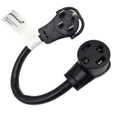 Parkworld 886658 NEMA 14 Series AC Adapter Cord, RV 14-50P to Dryer 14-30R, 4 Prong, 125V / 250V