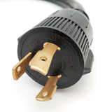 Parkworld 60097 Generator Adapter Cord NEMA L5-30 Plug Male to Dryer 10-30 Receptacle Female （Output 125V）