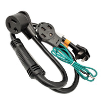 Parkworld 60318 Splitter, NEMA 10-30 Male Plug to Dryer 10-30 ＆ RV/EV 14-50 Female Receptacle, Dryer 30 AMP 3-prong Y Adapter Cord