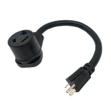 Parkworld 60363 Adapter Power Cord 20 AMP 6-20 Plug to Dryer 3 Prong 30 AMP 10-30 Receptacle