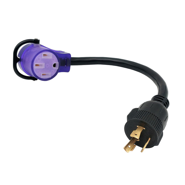 Parkworld 60387 EV Adapter Cord NEMA L5-30P to 14-50R (ONLY for Tesla UMC or Other EV Charging, NOT for RV)