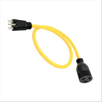 Parkworld 60561 Adapter Cord NEMA 6-15P 15AMP Plug to Twist Lock 20 AMP L6-20R Receptacle, 3FT