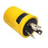Parkworld 60684 NEMA L6-30P to 6-20R Adapter, Twist Lock L6-30P to 6-15R Plug Adapter (6-20 T-Blade)