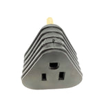 Parkworld 61001 RV 30A to 15A 1-Picec Compact Adapter (TT-30P to 5-15R) Black, Triangle, 3 Pack