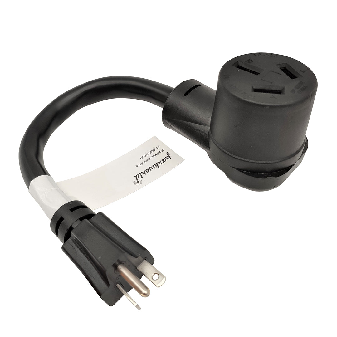 Parkworld 61650 Adapter Power Cord 20 AMP Plug 6-20P to 10-50R Dryer 3