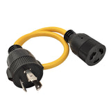 Parkworld 61780 NEMA L5-30P to L6-20R Adapter Cord, Twist Lock L5 30A Plug to L6 20A Socket Adapter Cord, ONLY Output 20A 125V
