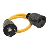 Parkworld 61797 NEMA L6-20P to L6-30R Adapter Cord, Twist Lock L6 20A Plug to 30A Socket Adapter Cord.