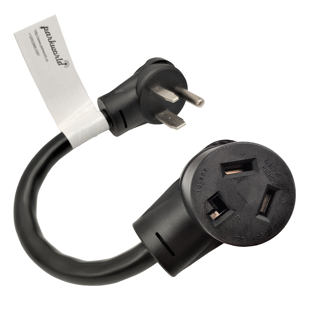 Parkworld 61988 Welder Adapter Cord NEMA 6-50P to 10-30R Right Angle C