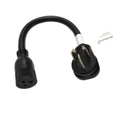 Parkworld 63517 Dryer Adapter Cord, Oven 3-Prong 10-50P Male to 5-20R Female (T-Blade 5-15R Household Outlet) Output 125V, 1.5FT