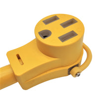 Parkworld 62107 Generator/Shore Power 125V 50A Twist Lock Plug NEMA SS1-50P to 14-50R RV Receptacle (Yellow, 1.5FT)