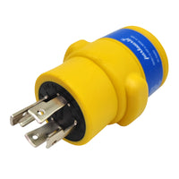 Parkworld 62954 NEMA L14-30P to 10-50R Adapter 4-Prong Generator 30A Locking Plug to Electrical Oven or Stove 3-Prong 50A Outlet (Yellow)