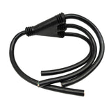 Parkworld 63890 Splitter cord 20 AMP for DIY assembly 4 connectors, W part molded with STW 12AWG/3C 2.8FT