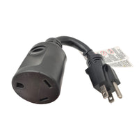 Parkworld 64156 RV 15A to 30A Power Adapter Cord 5-15P to TT-30R Straight Female 9 inch