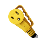 Parkworld NEMA 6-50 Female Lighted Outlet with Handle Power Cord Set Molded with STW 6AWG Cable