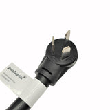 Parkworld 68000 NEMA 10-50 Splitter Cord, Industrial Male Plug 10-50P to 10-30R and 10-50R outlets, 20 feet to 10-30 Female