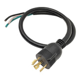 Parkworld 68093 NEMA L7-30 Plug Twist Lock Male AC Power Cord for 30A 277V 8310W (L7-30P, 3.45FT)