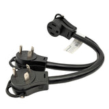 Parkworld 692361 RV (2)30A to 50A V adapter cord, (2) TT-30P male to 14-50R female, 1.5FT