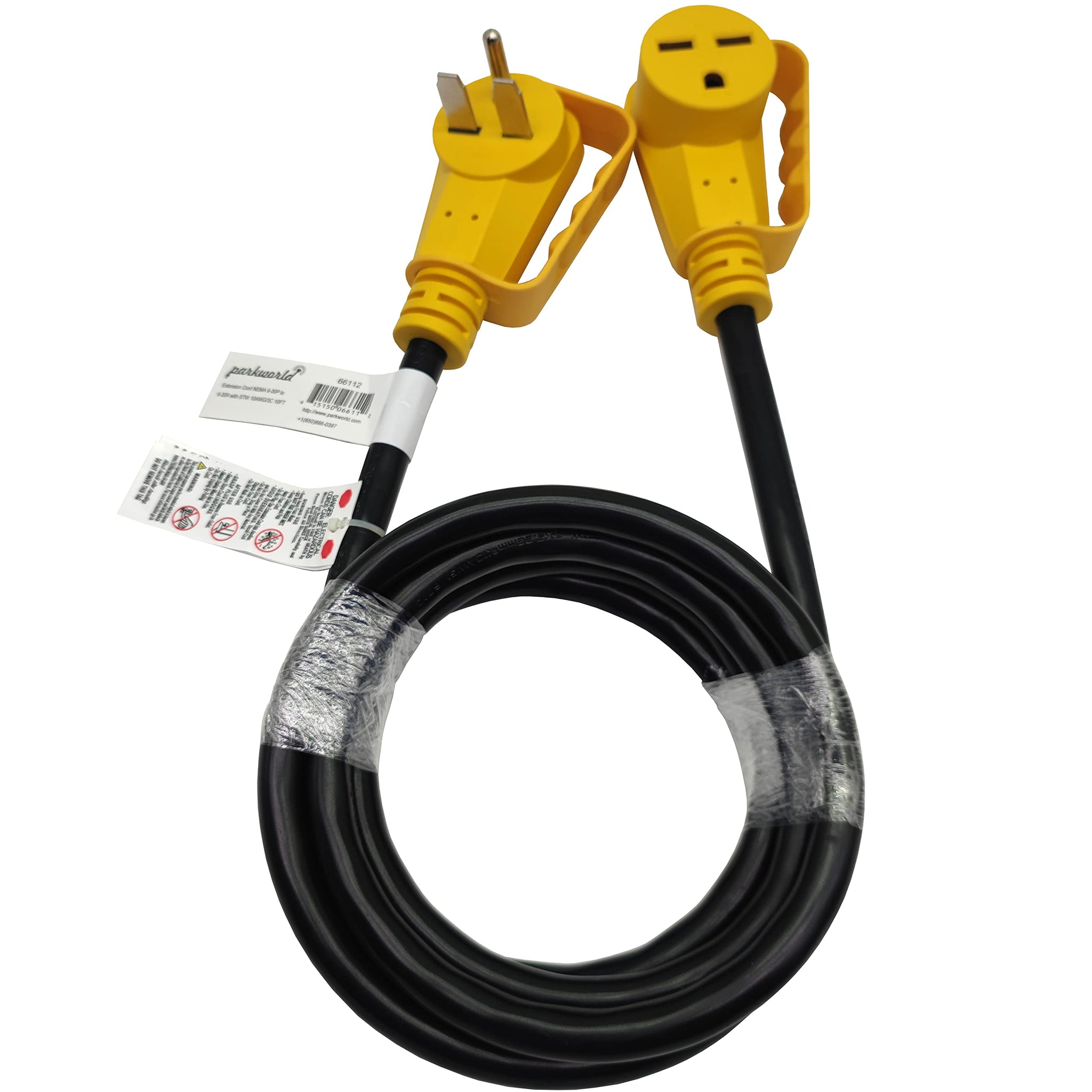 Parkworld NEMA 6-30 Extension Cord for Workshop and EV Charger, 3-Pron