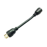 Parkworld 885118 Power Adapter Cord 4-Prong Generator 30A Locking L14-30 Male Plug to Twist Lock 30 AMP L6-30 Female Receptacle