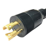 Parkworld 885279 Generator Adapter Cord 20 AMP 4-Prong Locking L14-20 Plug to 3-Prong Locking L5-20 Receptacle