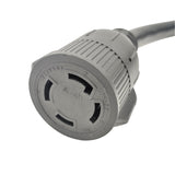 Parkworld 885446 NEMA TT-30P to L14-30R Adapter Cord, RV 30A TT-30 Male Plug with Handle to Generator 30A 4-Prong L14-30 Female Receptacle