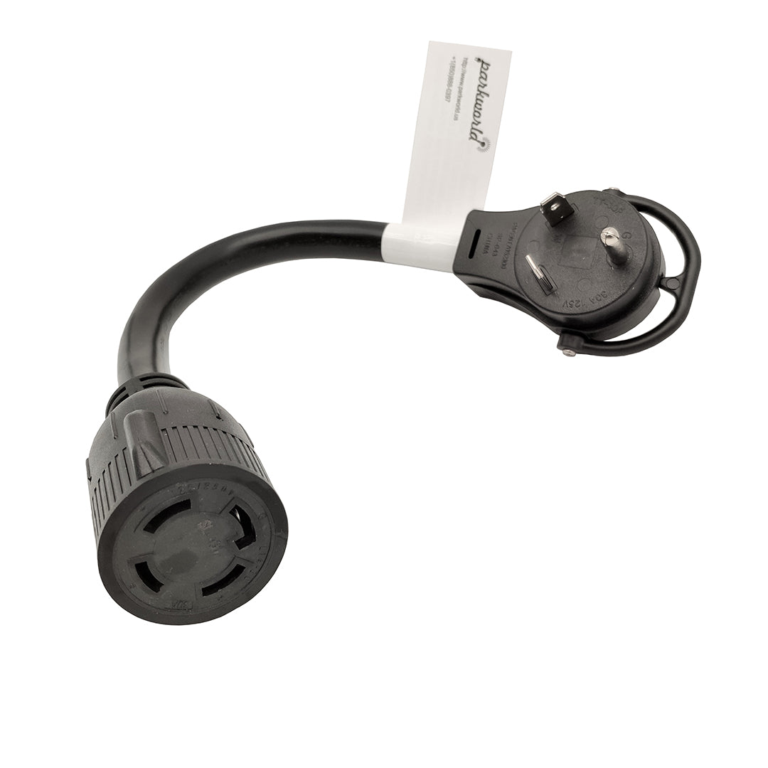 Parkworld 885446 NEMA TT-30P to L14-30R Adapter Cord, RV 30A TT-30 Mal