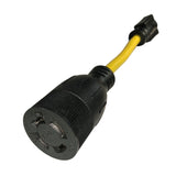 Parkworld 885460 Adapter Cord 5-15 Male Plug to Locking L14-20 Female Receptacle 8 inch