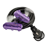 Parkworld 886245A RV Adapter Cord, RV 50A Male with Handle 14-50P to (2) of Household Tri Outlet, Female with Lighted (one Female with 1FT Cord & The Other one with 25FT Extension)