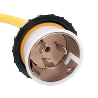 Parkworld 886399Y Shore Power 50A to RV & EV Power Adapter Cord NEMA SS2-50P to 14-50R (Yellow)