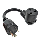 Parkworld 886450 Welding 30A Adapter cord L6-30 Plug 3-Prong Male to 6-30 Receptacle Female