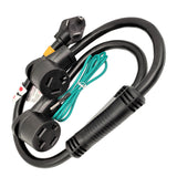 Parkworld 886597 Splitter, NEMA 10-30 Male Plug to 14-30 ＆ 10-30 Female Receptacle, Dryer 30 AMP 3-Prong Y Adapter Cord