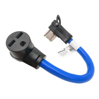 Parkworld 886740 RV 14-50P Male Right Angle with Handle to Welder Right Angle 6-30R Female 40AMP Adapter Cord